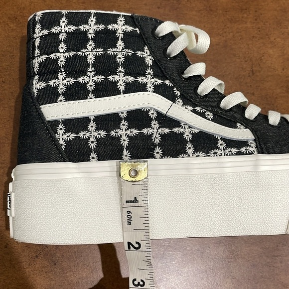 Vans Sk8-Hi Tapered Stackform 'Denim Mix' Size Women’s 9.5 Men’s 8 Embroidered - Picture 14 of 16